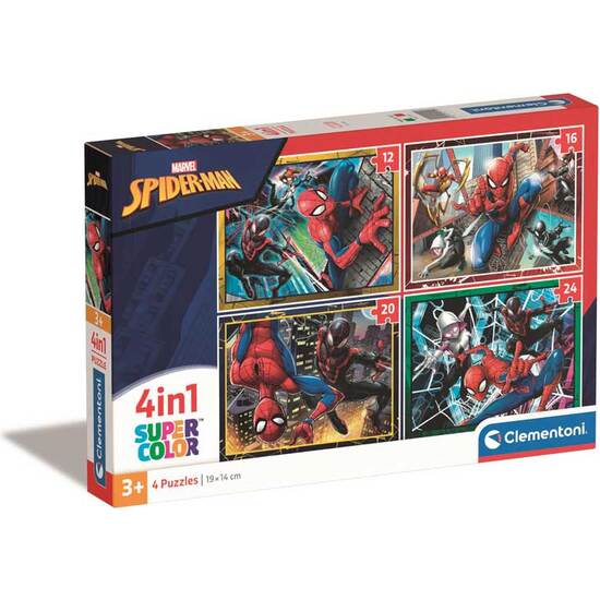 Comprar Puzzle Progresivo 4 En 1 Spiderman