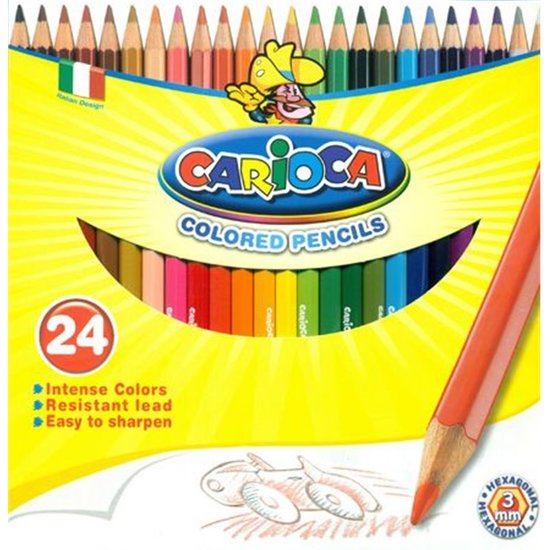 Comprar Lapices De Colores Carioca Madera 24und.
