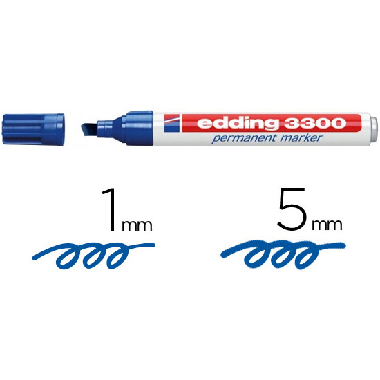 Rotulador Permanente Edding 3300 - Azul