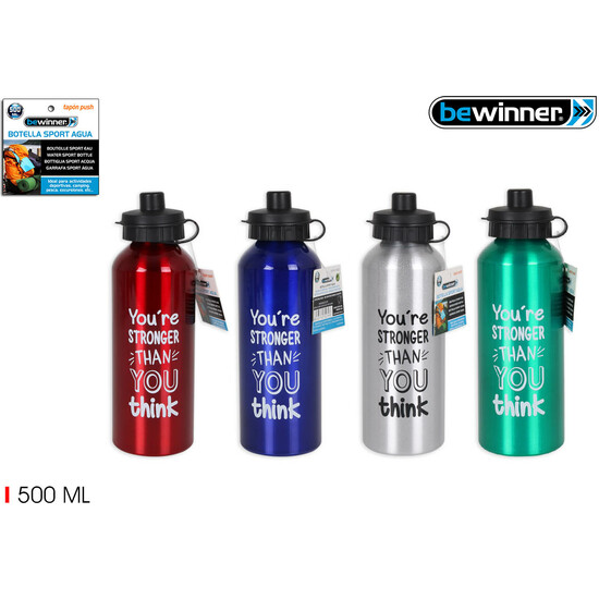 Comprar Botella Sport Agua Aluminio Push 500ml