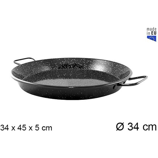 Comprar Paella Pata Negra Induccion Esmaltada 34cm