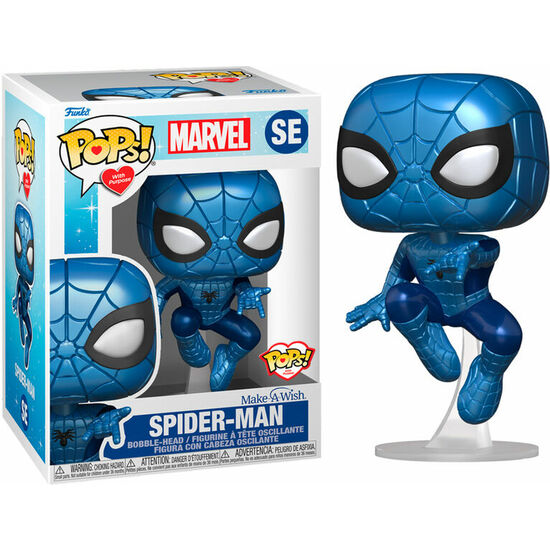 Comprar Figura Pop Marvel Make A Wish Spiderman Metallic