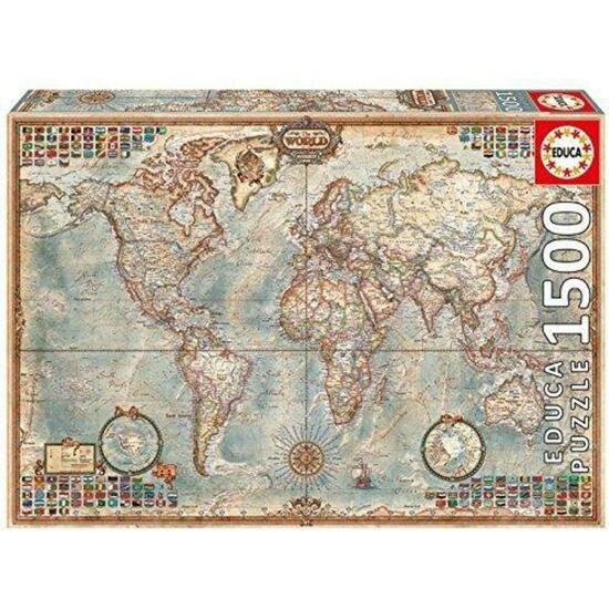 Comprar Puzzle Educa 1500 Pzas Mapa Mundo