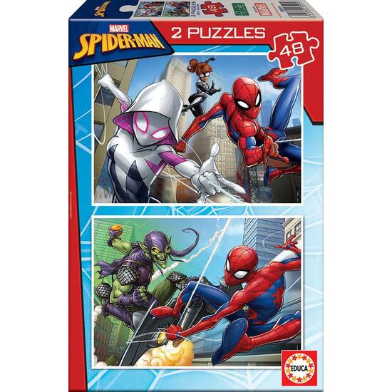 Comprar Spiderman Puzzle Doble 2x48