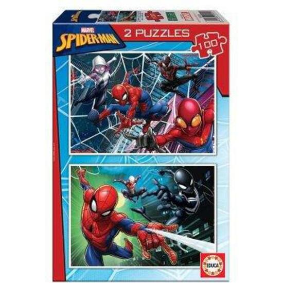 Comprar Spiderman Puzzle Doble 2x100
