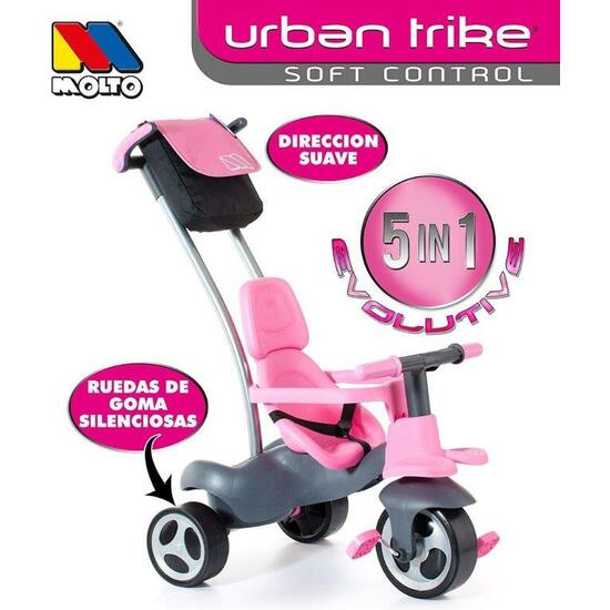 Comprar Triciclo Urban Trike 5 En 1 Rosa