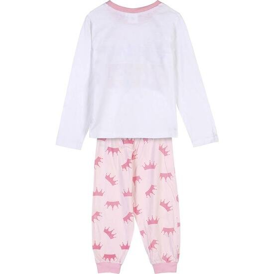 PIJAMA LARGO SINGLE JERSEY PRINCESS WHITE