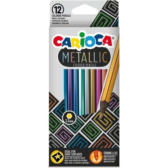 Lapices Carioca Metallic 3.3mm X 12