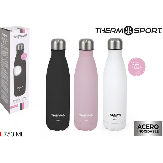 24 Botella Termo Soft Touch 750ml