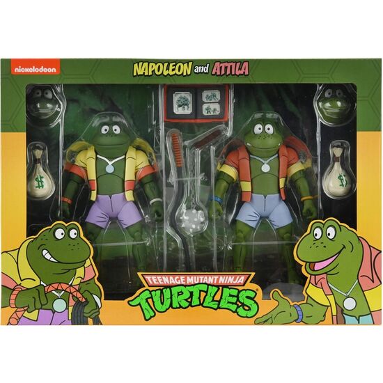 Comprar Blister 2 Figuras Napoleon Y Atilla Tortugas Ninja 18cm