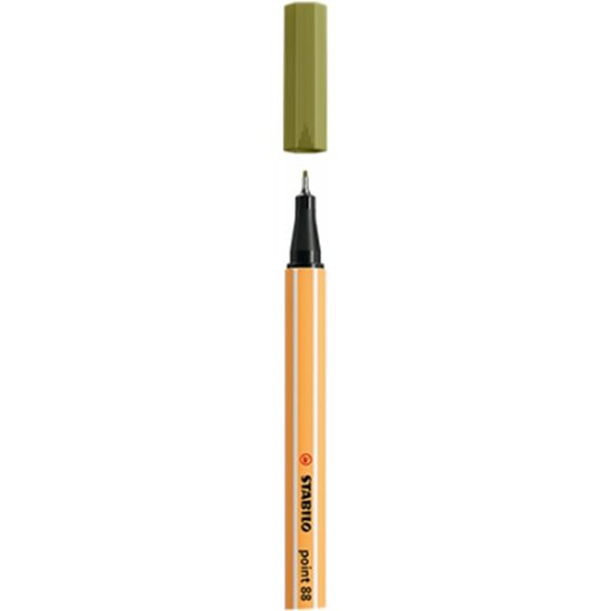 Rotulador Escritura Punta Fina 0.4mm Point88 Color - Verde Barro 37