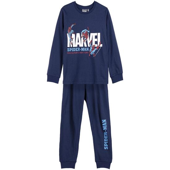 Comprar Pijama Largo Single Jersey Spiderman Dark Blue