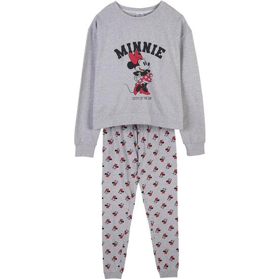 Comprar Pijama Largo Single Jersey Minnie Gray