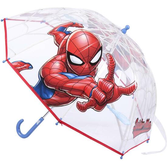 Paraguas Manual Poe Burbuja Spiderman Red