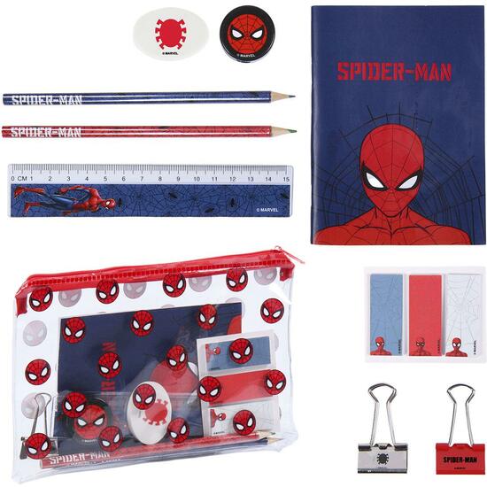 Comprar Set Papelería Escolar Spiderman Dark Azul