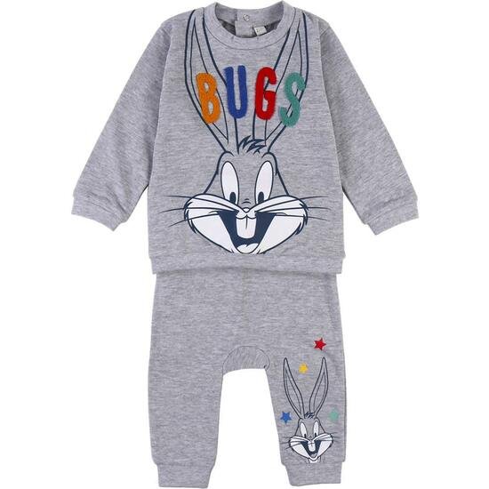 CHANDAL COTTON BRUSHED LOONEY TUNES GRAY CERDA