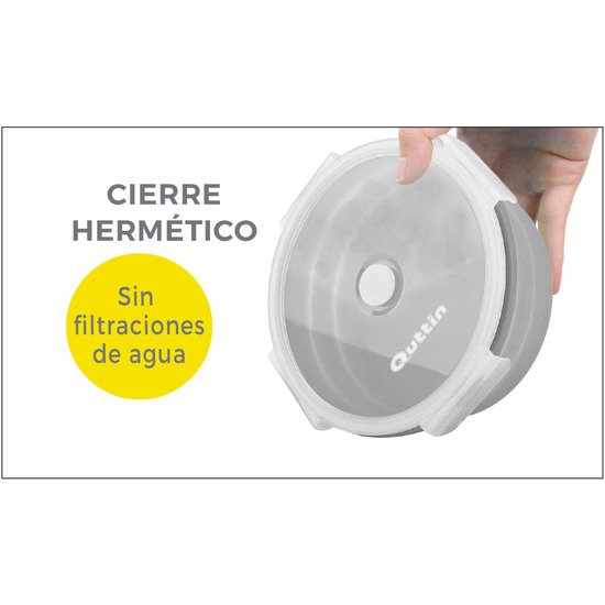 FIAMBRERA SILICONA REDONDA 1100ML QUTTIN