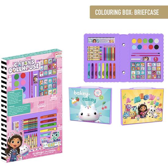 Set Papelería Coloreable Caja Gabby´s Dollhouse