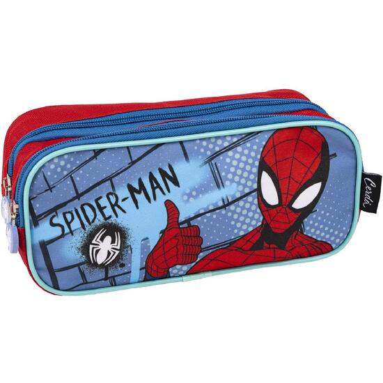 Estuche Portatodo 2 Compartimentos Spiderman
