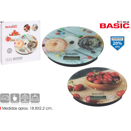 Comprar Bascula Cocina Digital 5kg Red.dec. Basic