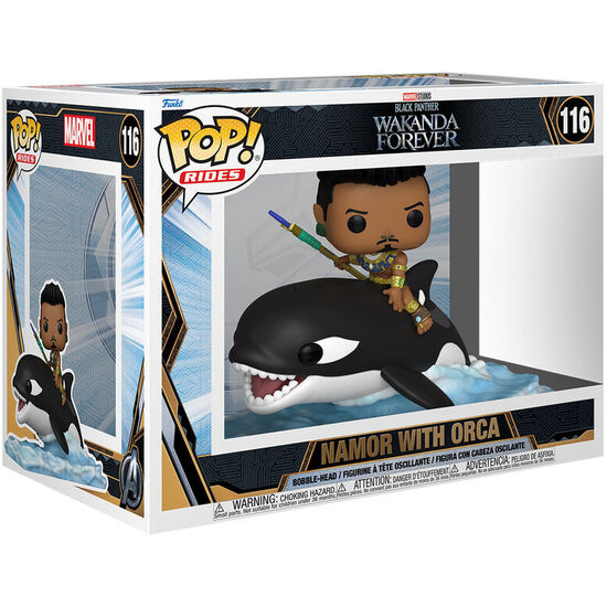 Comprar Figura Pop Marvel Black Panther Wakanda Forever Namor With Orca