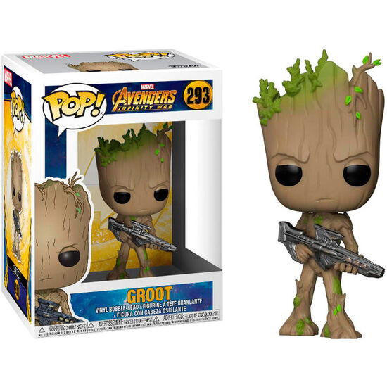 Comprar Figura Pop Marvel Avengers Infinity War Teen Groot With Gun