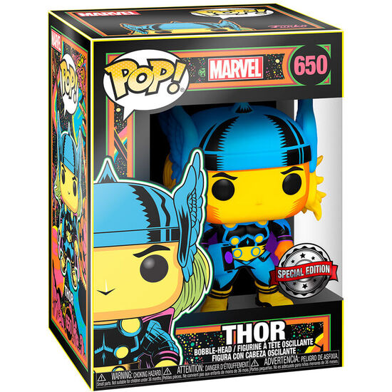 Comprar Figura Pop Marvel Thor Black Light Exclusive