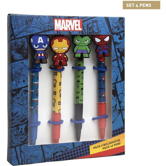 Comprar Bolígrafo Pack X4 Marvel Multicolor