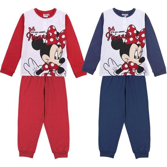 Comprar Pijama Largo Single Jersey Algodón Minnie Red