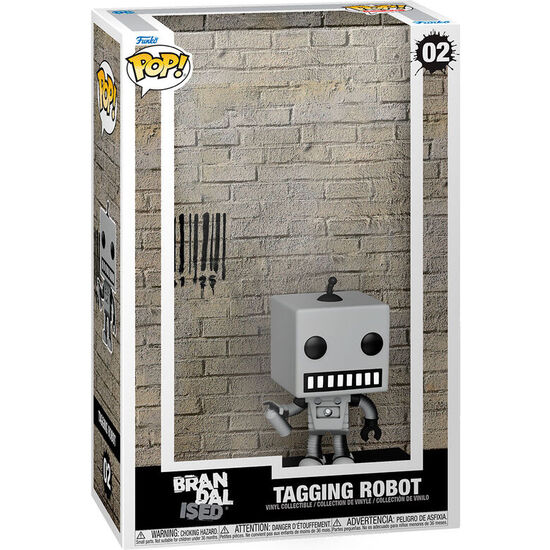 Figura Pop Art Cover Brandalised Tagging Robot