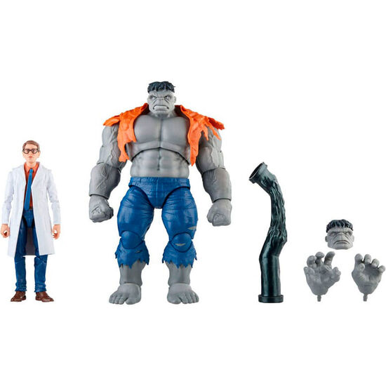 Figuras Gray Hulk & Dr. Bruce Banner Beyond Earths Mightiest Los Vengadores Avengers Marvel 15cm