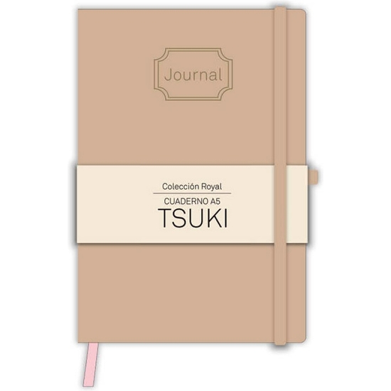 Cuadernos De Notas Con Goma Tsuki Royal 128 Páginas 4 Colores 14x21 Cm