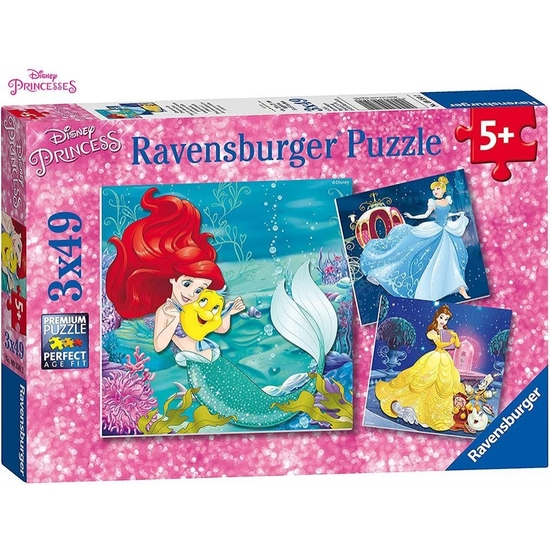 Princesas Disney Puzzle Triple 3x49 Pz