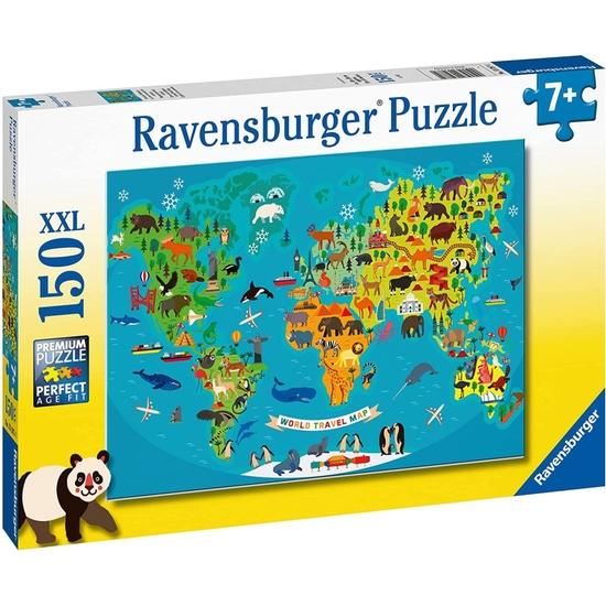 Puzzle 150 Pzas Xxl Mapa Animales