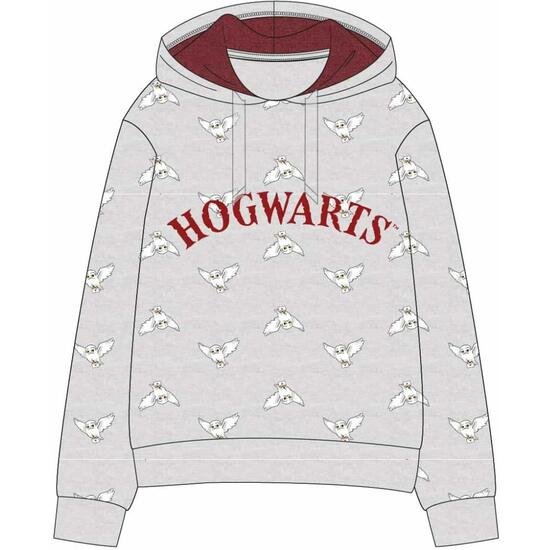 Comprar Sudadera Cotton Brushed Capucha Harry Potter Gris