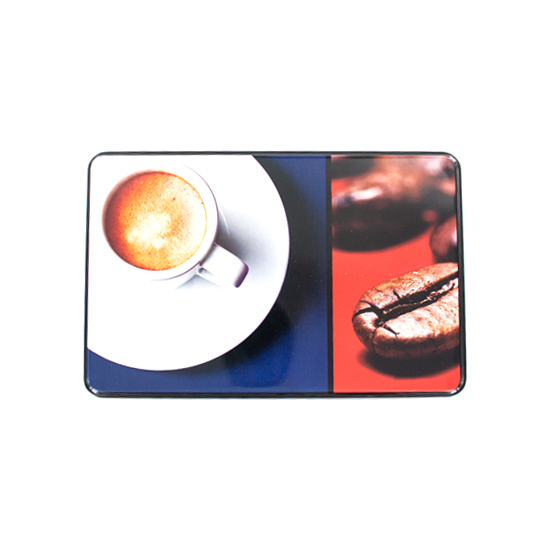 Comprar Caja Chapa Rectangular Diseño Taza De Café