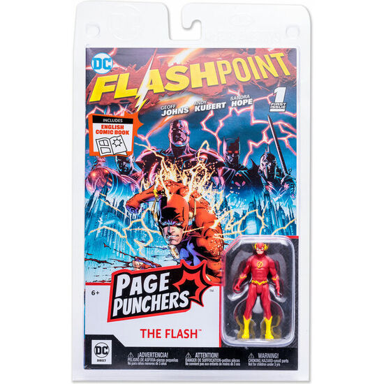 Figura The Flash + Comic Flashpoint Dc Comics 7cm