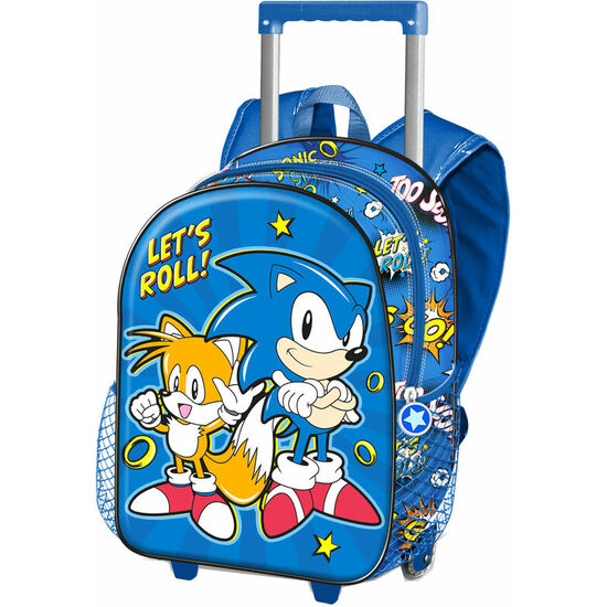 TROLLEY 3D LETS ROLL SONIC THE HEDGEHOT 34CM