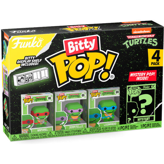 Comprar Blister 4 Figuras Bitty Pop Tortugas Ninja Blit