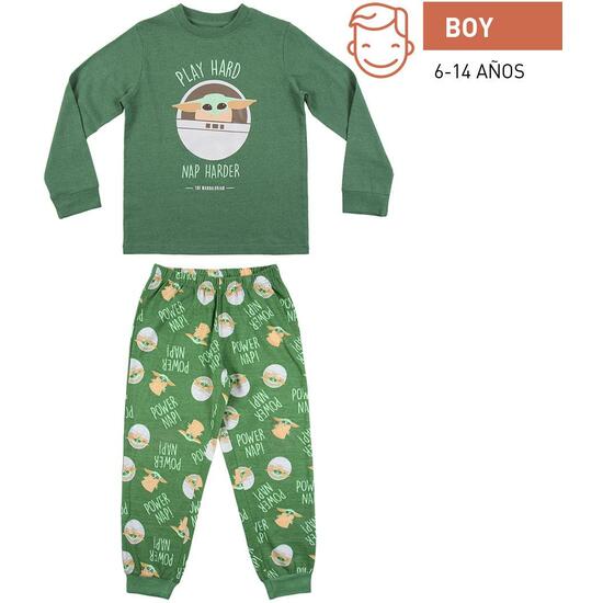 Comprar Pijama Largo Single Jersey The Mandalorian Dark Green