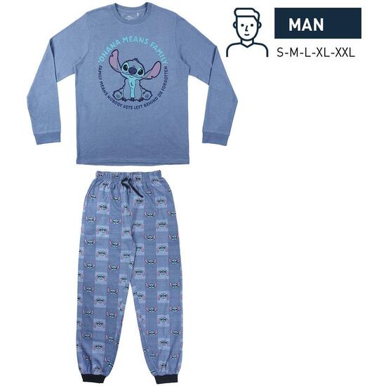 Comprar Pijama Largo Single Jersey Stitch Blue