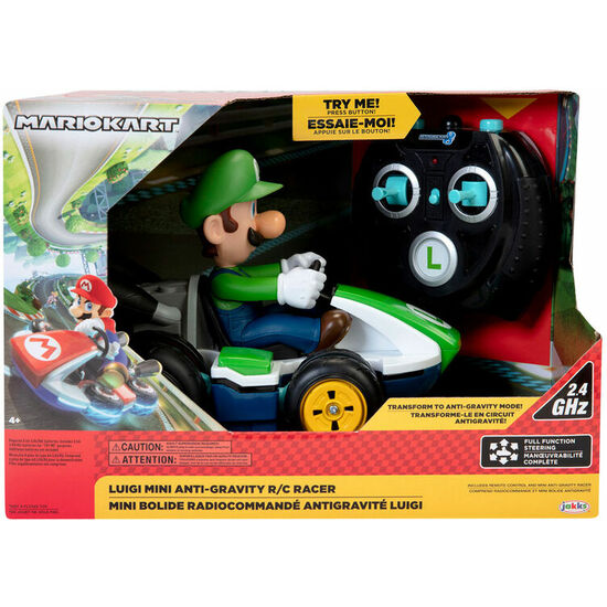 Coche Mini Rc Racer Luigi Mario Kart Nintendo Radio Control