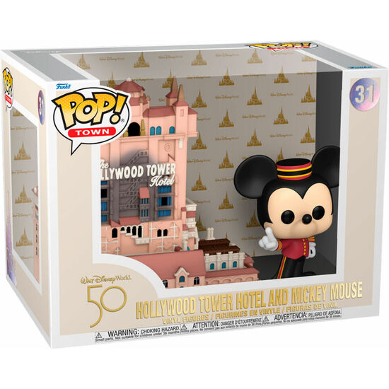 Comprar Figura Pop Walt Disney World 50th Anniversary Hollywood Tower Hotel And Mickey Mouse