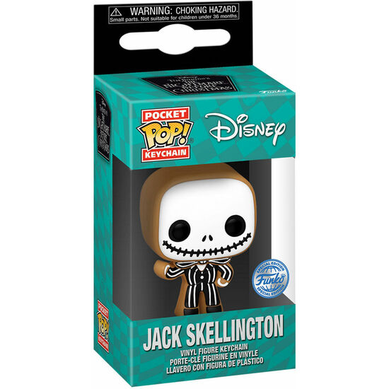 Llavero Pocket Pop Disney Pesadilla Antes De Navidad Jack Skellington Gingerbread Exclusive