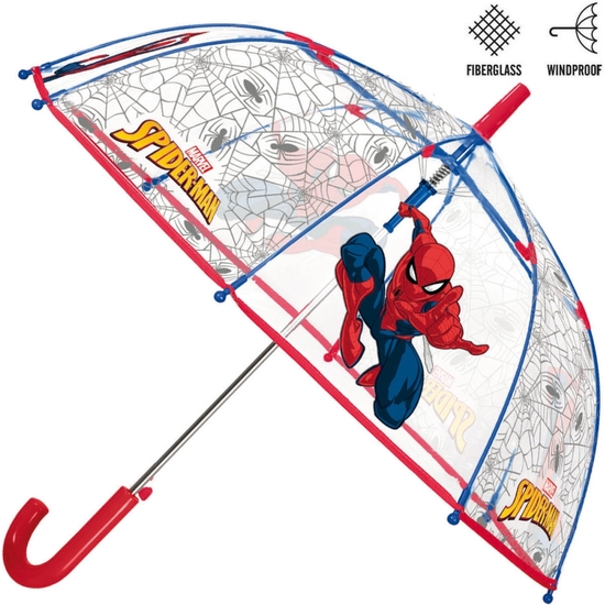 Comprar Spiderman Paraguas Automático Campana Transparente 74 Cm