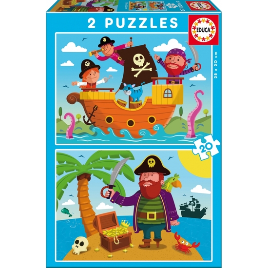 Comprar Puzzle Doble 2x20 Piratas