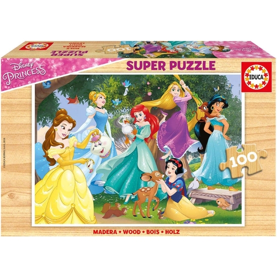 Princesas Disney Puzzle Madera 100 Pzas