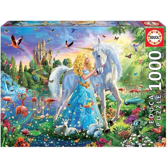 Comprar Puzzle Educa 1000pz Princesa Unicornio
