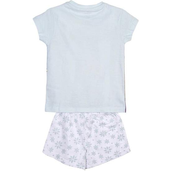 PIJAMA CORTO SINGLE JERSEY PUNTO FROZEN II LIGHT BLUE