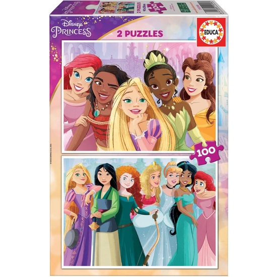 Comprar Princesas Disney Puzzle Doble 2x100